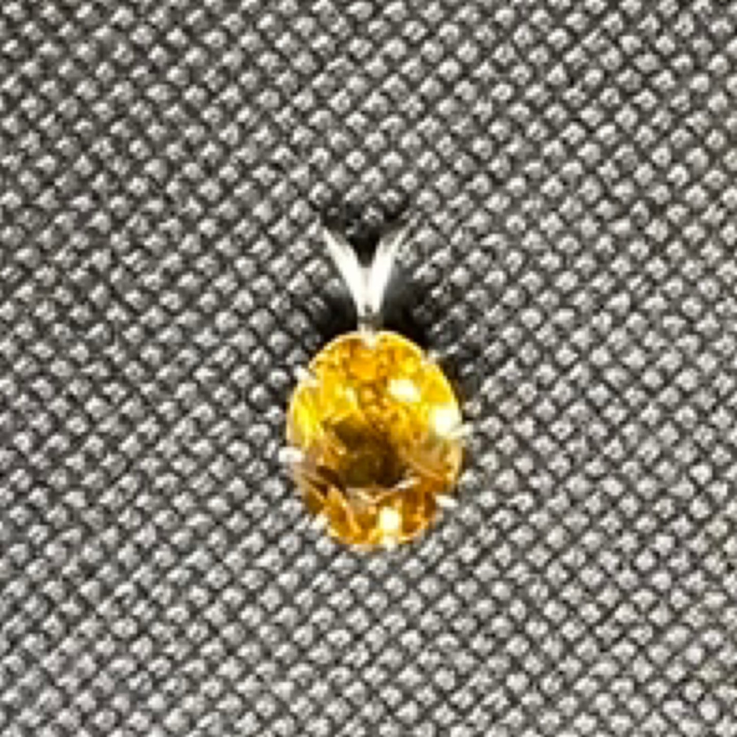 Pendant, Citrine oval