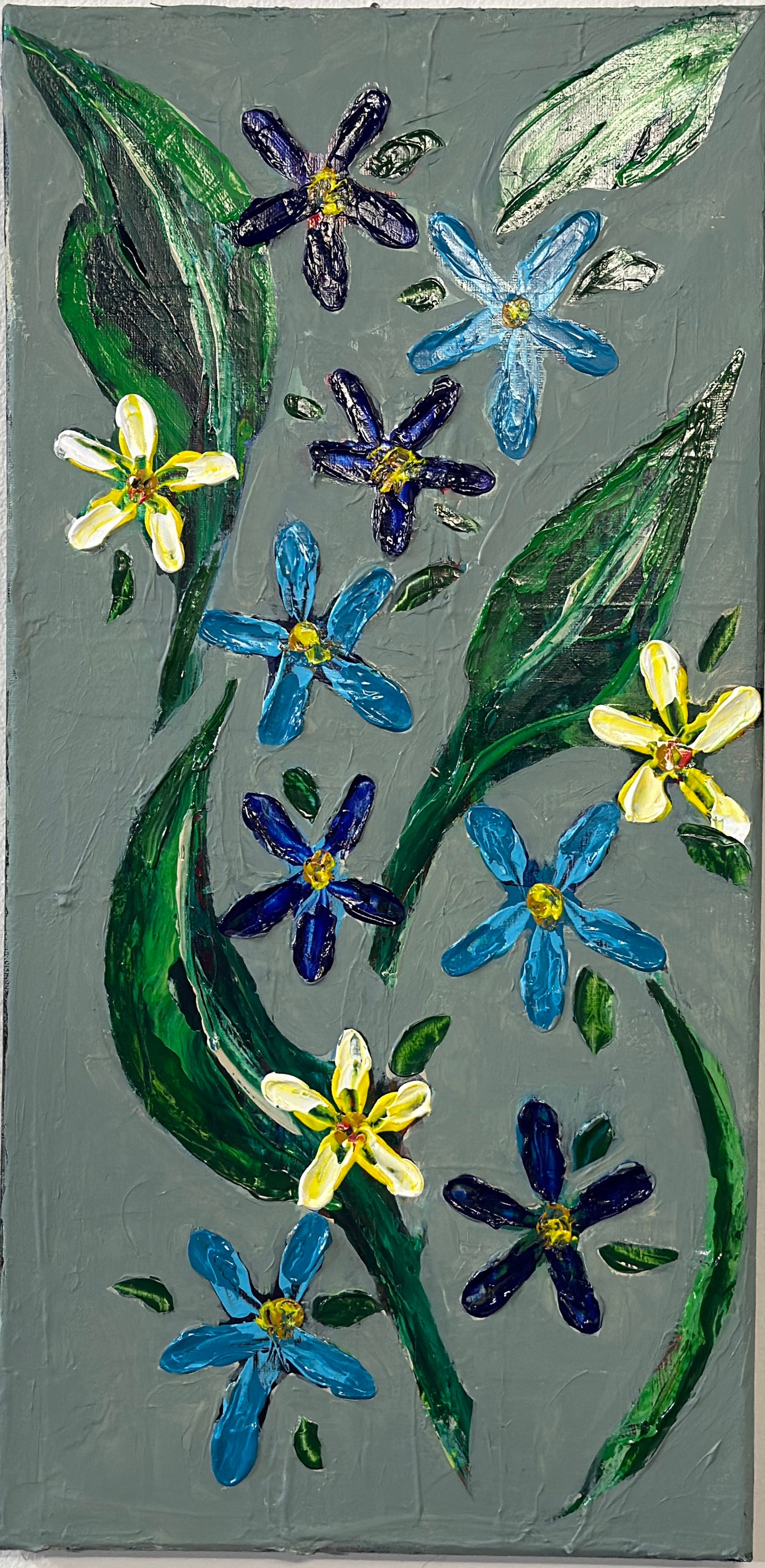 Flowers on green