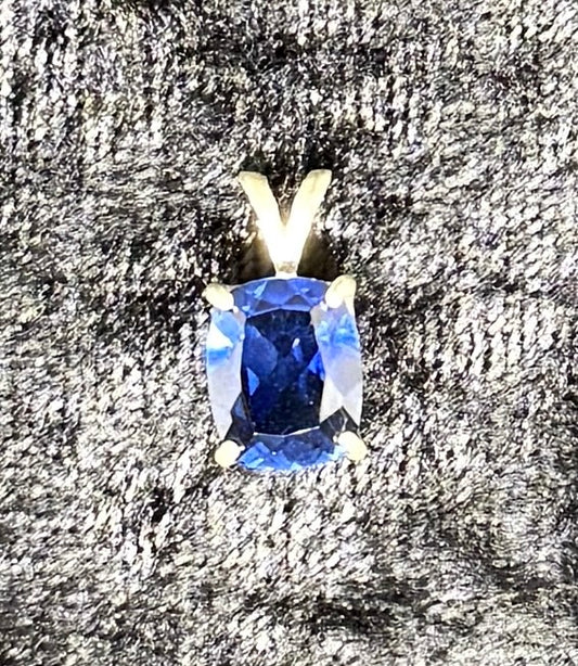 Pendant, Lab Sapphire
