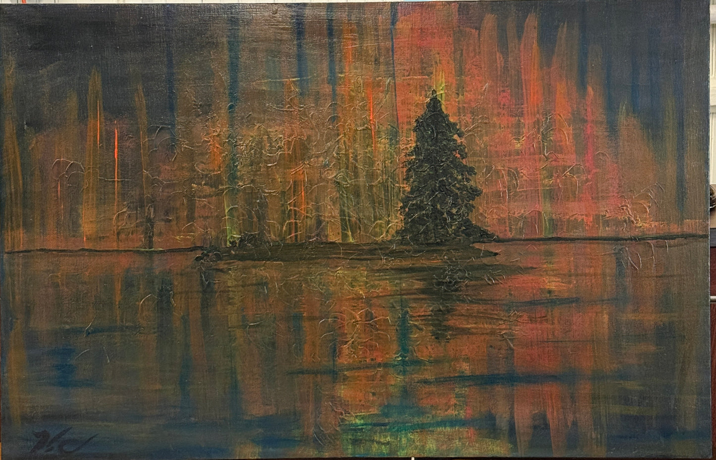 Is it Fall or Christmas? A black light reveal.