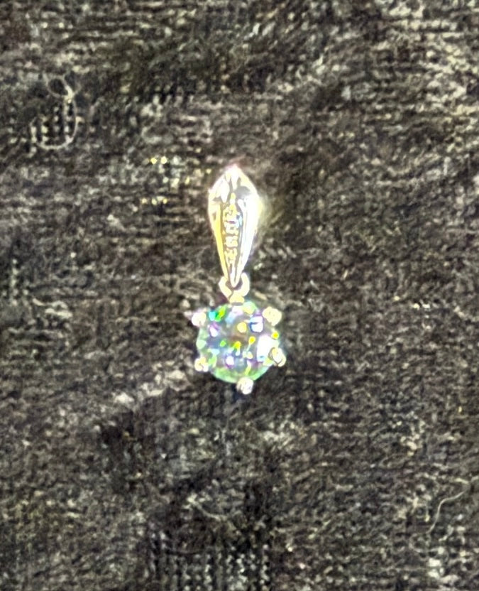 Pendant, mystic topaz