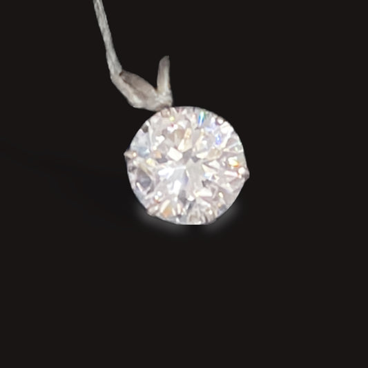Pendant, Cubic Zirconia, clear