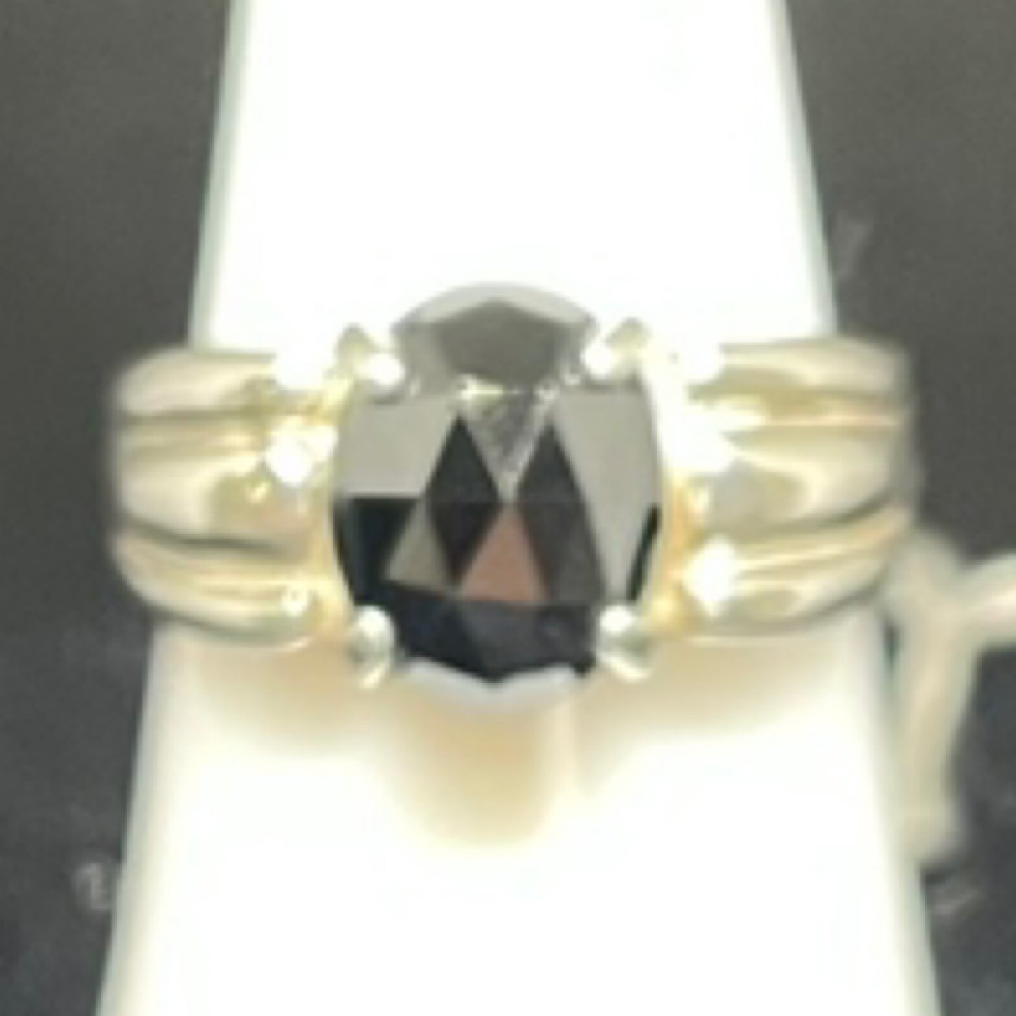 Ring, Black Spinel size 6.5